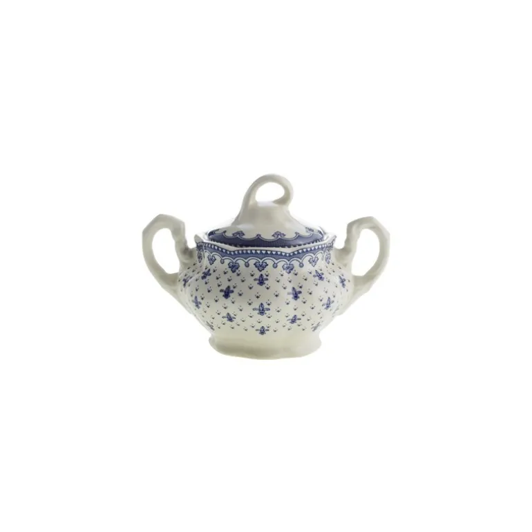 Azucarero colección Flor de Lis Azul