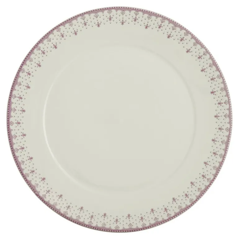 Bajo-plato colección Flor de Lis Rosa