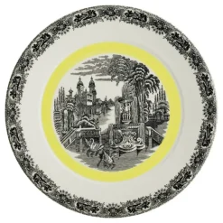 Bajo-plato colección Negro Vistas Yellow by Aaron Stewart