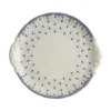 Bandeja de pastas colección Flor de Lis Azul