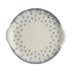 Bandeja de pastas colección Flor de Lis Azul