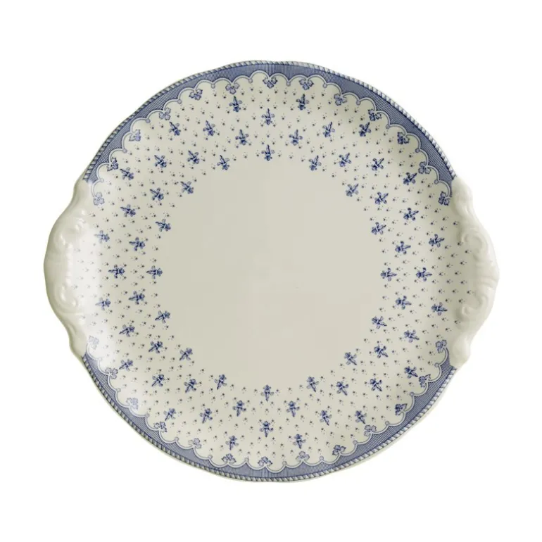 Bandeja de pastas colección Flor de Lis Azul