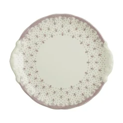 Bandeja de pastas colección Flor de Lis Rosa