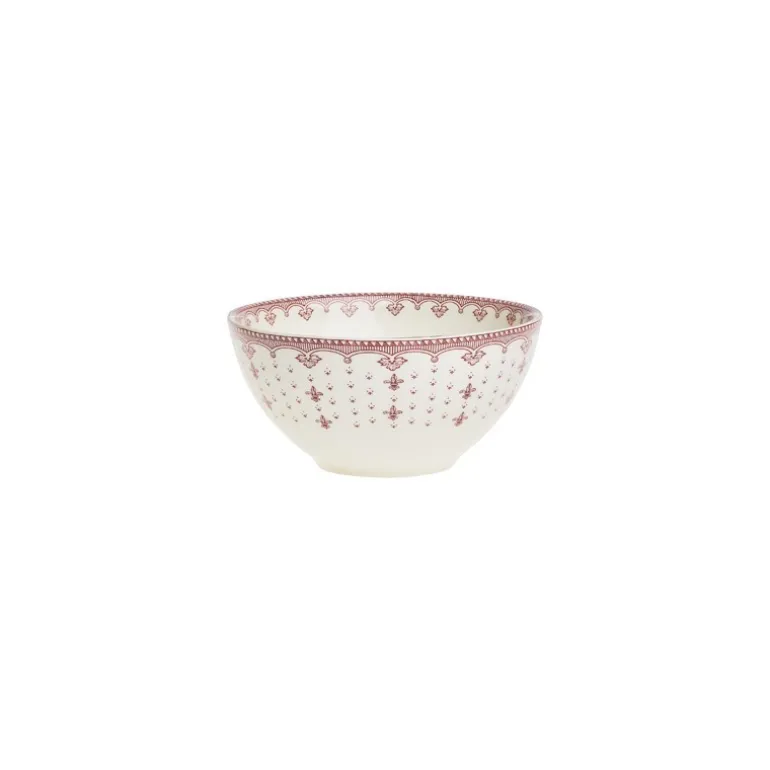 Bol Asia colección Flor de Lis Rosa tamaño "M"