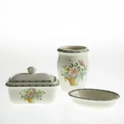 Juego de baño colección Canasto Floral