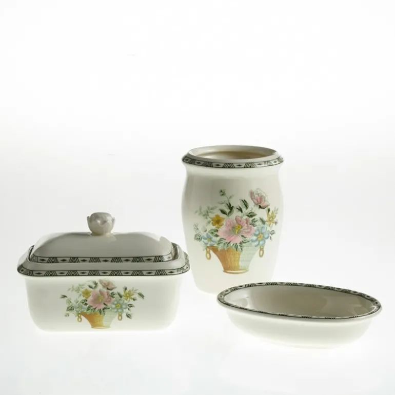 Juego de baño colección Canasto Floral