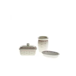 Juego de baño colección Flor de Lis Rosa