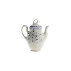 Juego de café de 15 piezas colección Flor de Lis Azul