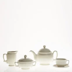 Juego de té de 15 piezas colección Imperio Blanca