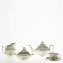 Juego de té de 27 piezas colección Canasto Floral