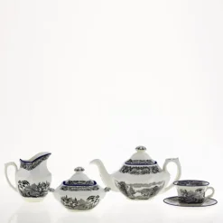 Juego de té de 27 piezas colección Negro Vistas Blue by Aaron Stewart