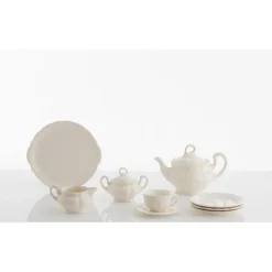 Juego de té de 40 piezas colección Aurora Blanca