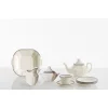 Juego de té de 40 piezas colección Basic Line Blue