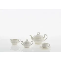 Juego de té de 27 piezas colección Aurora Blanca