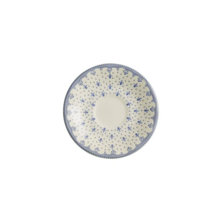Platillo de café colección Flor de Lis Azul