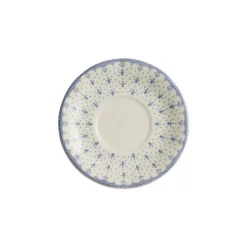 Platillo de consomé-desayuno colección Flor de Lis Azul