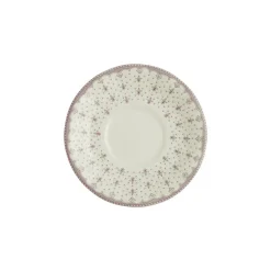 Platillo de consomé-desayuno colección Flor de Lis Rosa