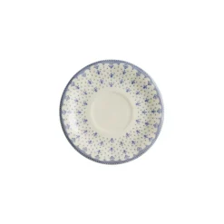 Platillo de té colección Flor de Lis Azul