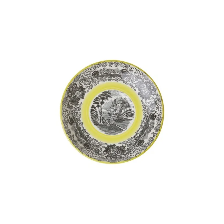 Platillo de té colección Negro Vistas Yellow by Aaron Stewart