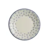 Plato de postre colección Flor de Lis Azul