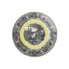 Plato de postre colección Negro Vistas Yellow by Aaron Stewart