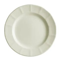 Plato llano 28 cm colección Ochavada Blanca