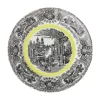 Plato llano 28 cm colección Negro Vistas Yellow by Aaron Stewart