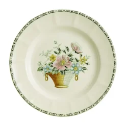 Plato llano 28 cm colección Canasto Floral