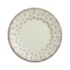 Plato llano colección Flor de Lis Rosa