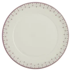 Set de 4 bajo-platos colección Flor de Lis Rosa