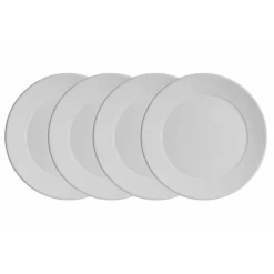 Set de 4 bajo-platos colección Imperio Blanca