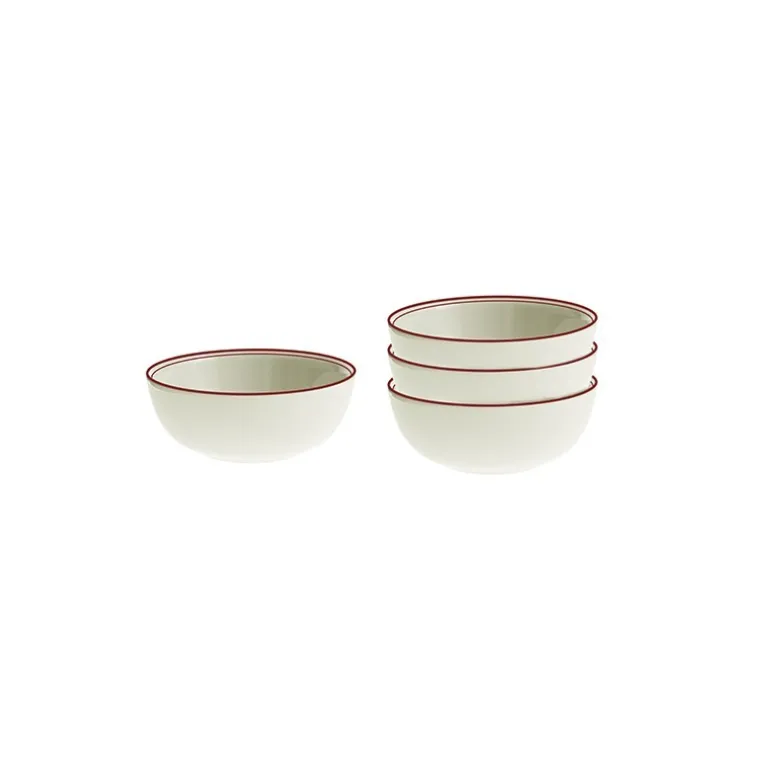 Set de 6 boles clásicos colección Basic Line Red tamaño mini