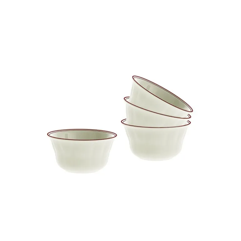 Set de 6 boles clásicos colección Basic Line Red tamaño pequeño