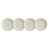 Set de 4 platos de pan colección Ochavada Blanca