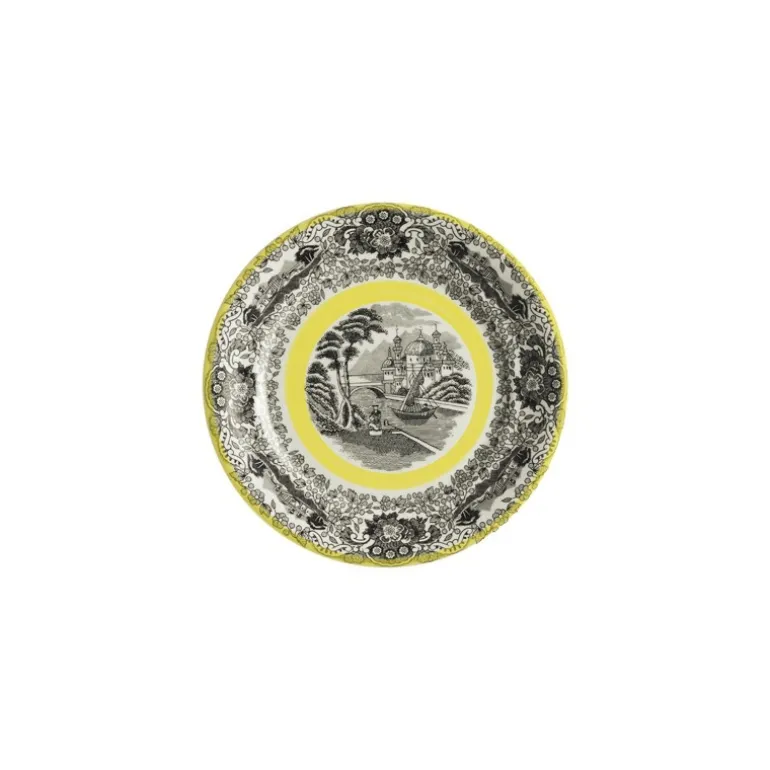 Set de 4 platos de pan colección Negro Vistas Yellow by Aaron Stewart