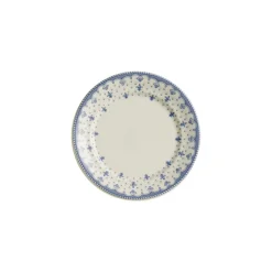 Set de 4 platos de pan colección Flor de Lis Azul