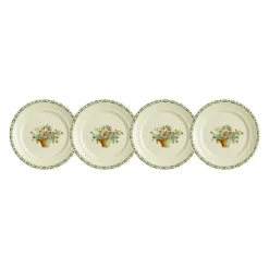 Set de 4 platos de pan colección Canasto Floral