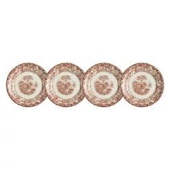 Set de 4 platos de pan colección 202 Rosa