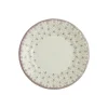 Set de 4 platos de postre colección Flor de Lis Rosa