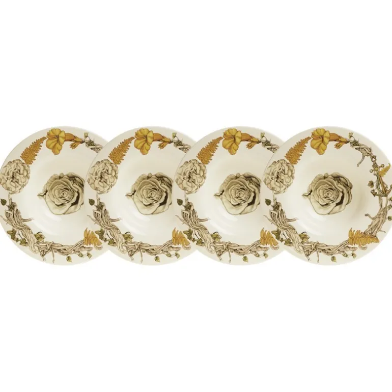 Set de 4 platos de postre hondo colección Geórgica
