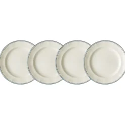 Set de 4 platos de postre colección Basic Line Blue