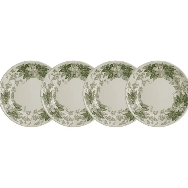 Set de 4 platos de postre colección Yedra