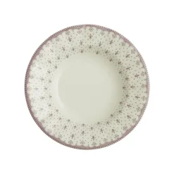 Set de 4 platos hondos colección Flor de Lis Rosa