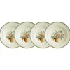 Set de 4 platos hondos colección Canasto Floral