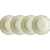 Set de 4 platos hondos colección Basic Line Blue