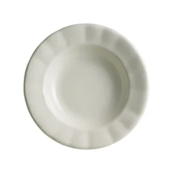 Set de 4 platos hondos colección Aurora Blanca