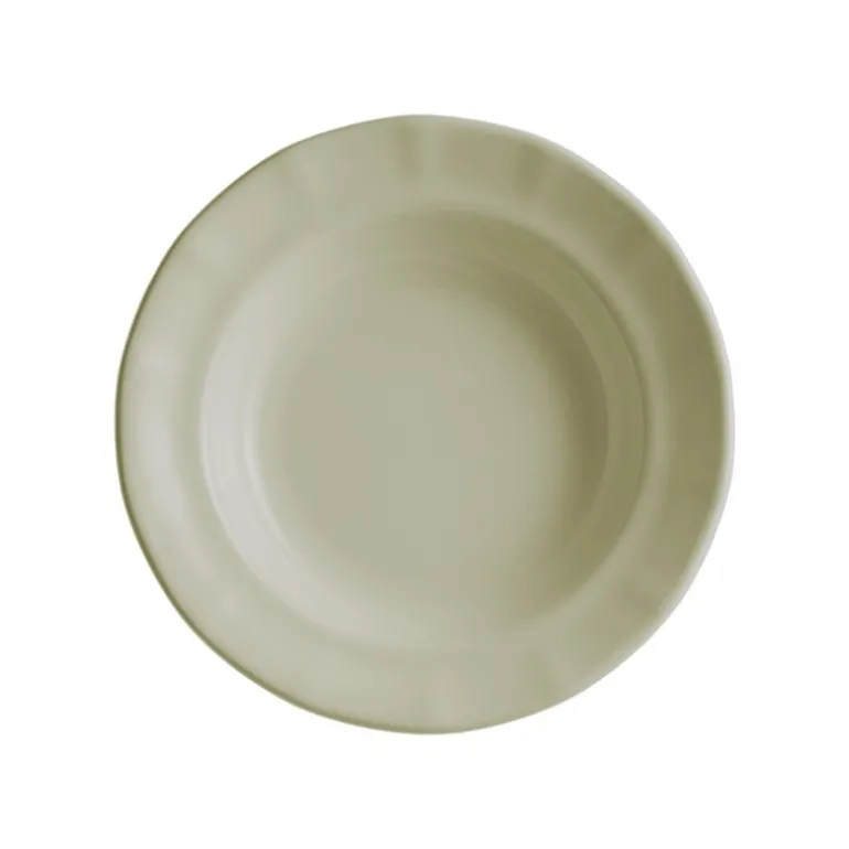 Set de 4 platos hondos colección Ochavada Blanca