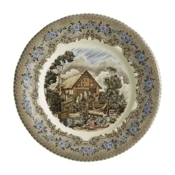Set de 4 platos llanos 28 cm colección Viejo Molino