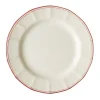 Set de 4 platos llanos 28 cm colección Basic Line Red