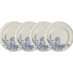 Set de 4 platos llanos colección Primavera